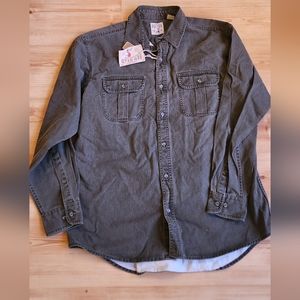 Redhead men's charcoal Jean shirt new